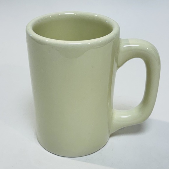 Other - Vintage Hall Brand Coffee Cup Mid Century Off White Diner Mug Heavy Made In USA